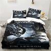 Alien Vs. Funda de edredón Funda de almohada Juego de ropa de cama Decoración de dormitorio para adulto Niño Niña Regalo para niños Individual