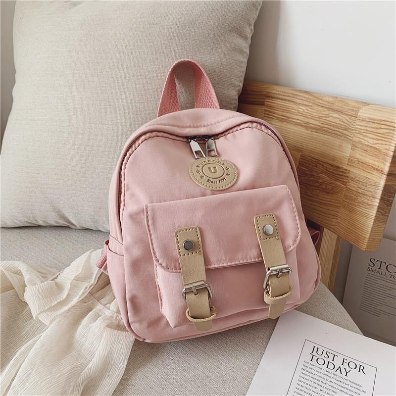 Stylish And Waterproof Nylon Backpack For Girls With Trendy Color Block Design
