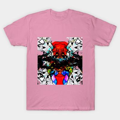 T Shirt Women Abstract Robot Harajuku Print Kawaii Tshirt Summer Short Sleeve Female T-Shirt Top Tee