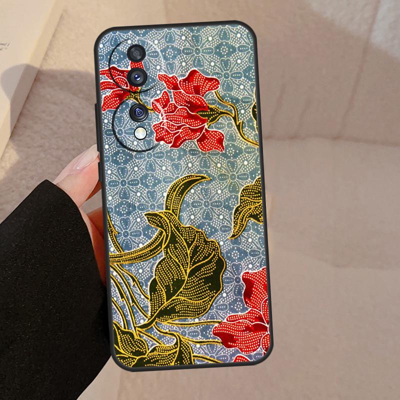 Batik Pattern For Honor Magic 7 Pro 5 6 V5 Case For Honor 200 400 50 70 90 Lite X8a X8b X9a X9b X9c Cover