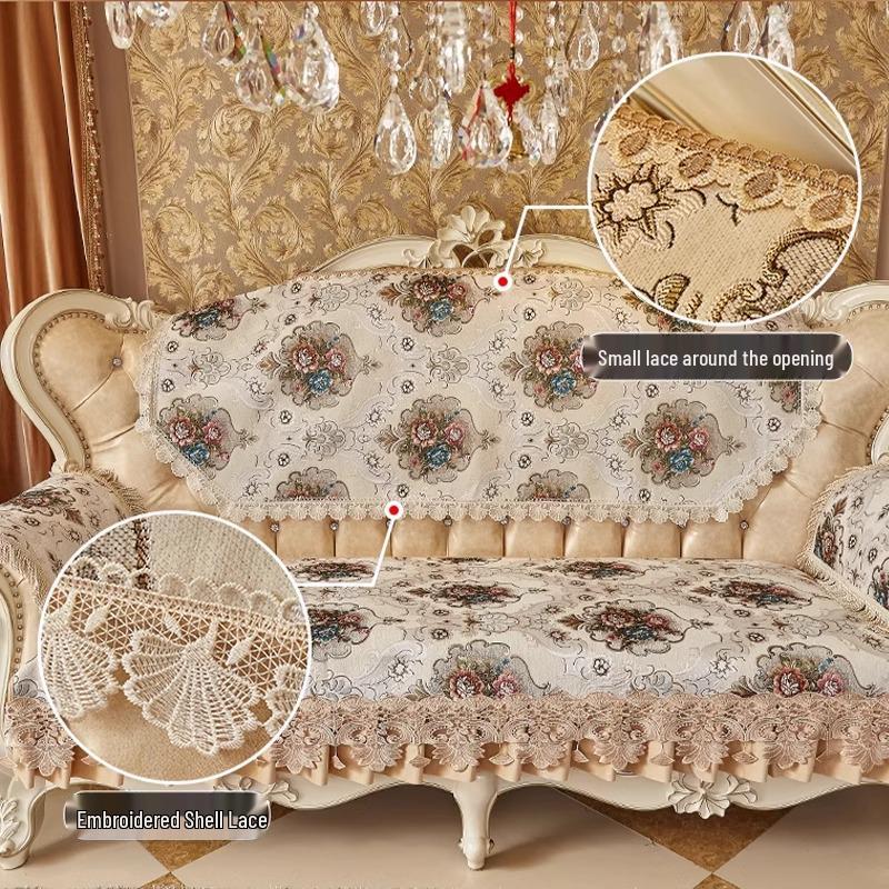 High-Grade European Jacquard Sofa Cover - Autumn/Winter Decorative Cushion Towel