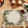 4pc Holly Berry Placemats For Breakfast And Afternoon Tea Home Dining Table Decoration Placemats