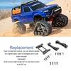 RC Front Rear Bumper Mount Servo Mount Set Aluminum Alloy Bumper Mount Servo Mount for   1Celsius10 RC Crawler Car