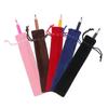 Pen Bag Office School Supplies Velvet Pen Pouch Sleeve Plush Cloth Pen Bag Double-sided Thickened