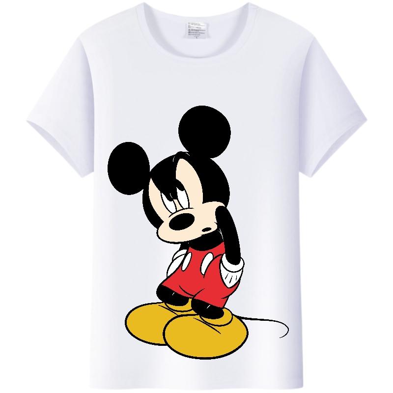 Cute Disney Cartoon Woman Tshirt Mickey Mouse Minnie Tops Friends Y2k Streetwear Blouses Plus Size Clothes Summer T-shirts