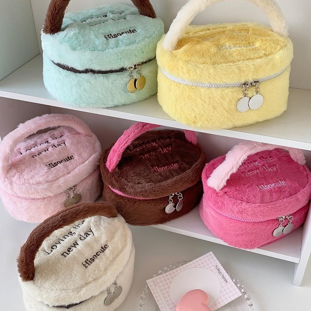 Fashion Plush Plush Cosmetic Bag Cosmetic Travel Organizer Makeup Bags Wash Pouch Organizer Case Storage Toiletry Bag Outdoor