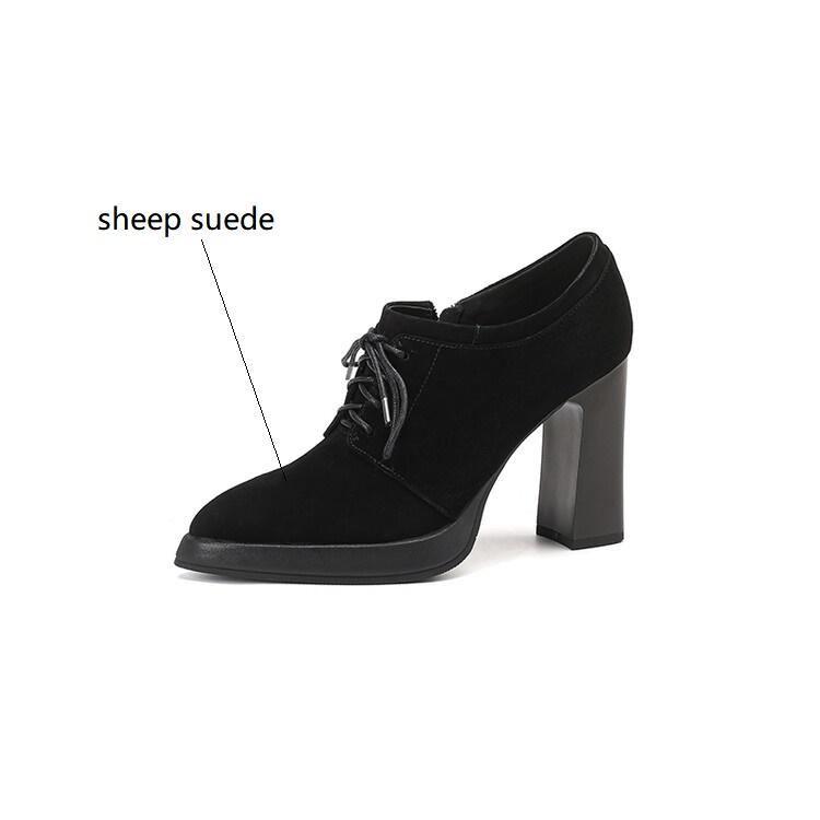 Fashion New Spring Genuine Leather Women Shoes Pointed Toe Women Pumps Shoes for Women High Heels Zapatos Mujer Loafers Ladies Shoes