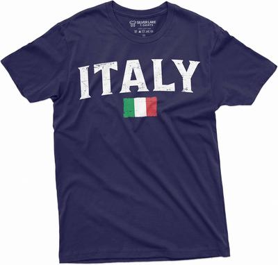 Herren Italien Flagge Hemd Italien Länderflagge T-Shirt Italien Nationales Hemd Italia Geschenke Italia T-Shirts