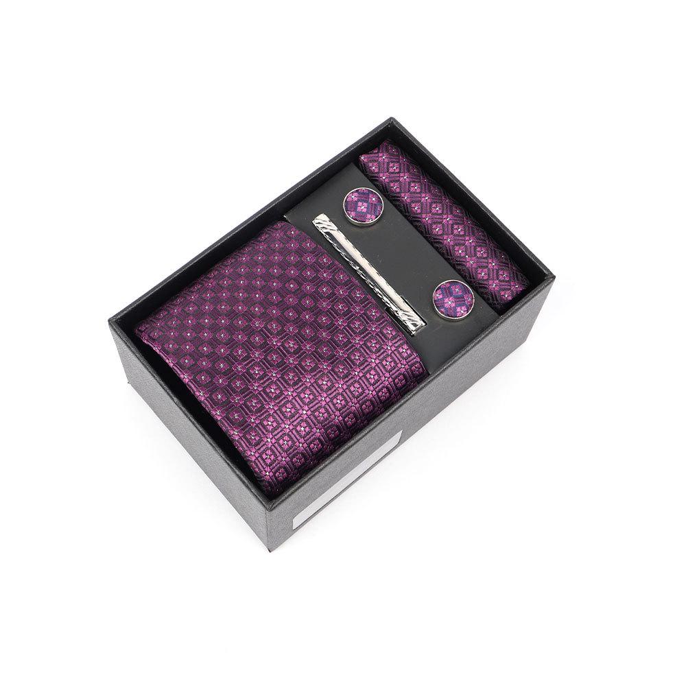 Luxury Men's Tie Gift Box with High-End Jacquard Embroidery