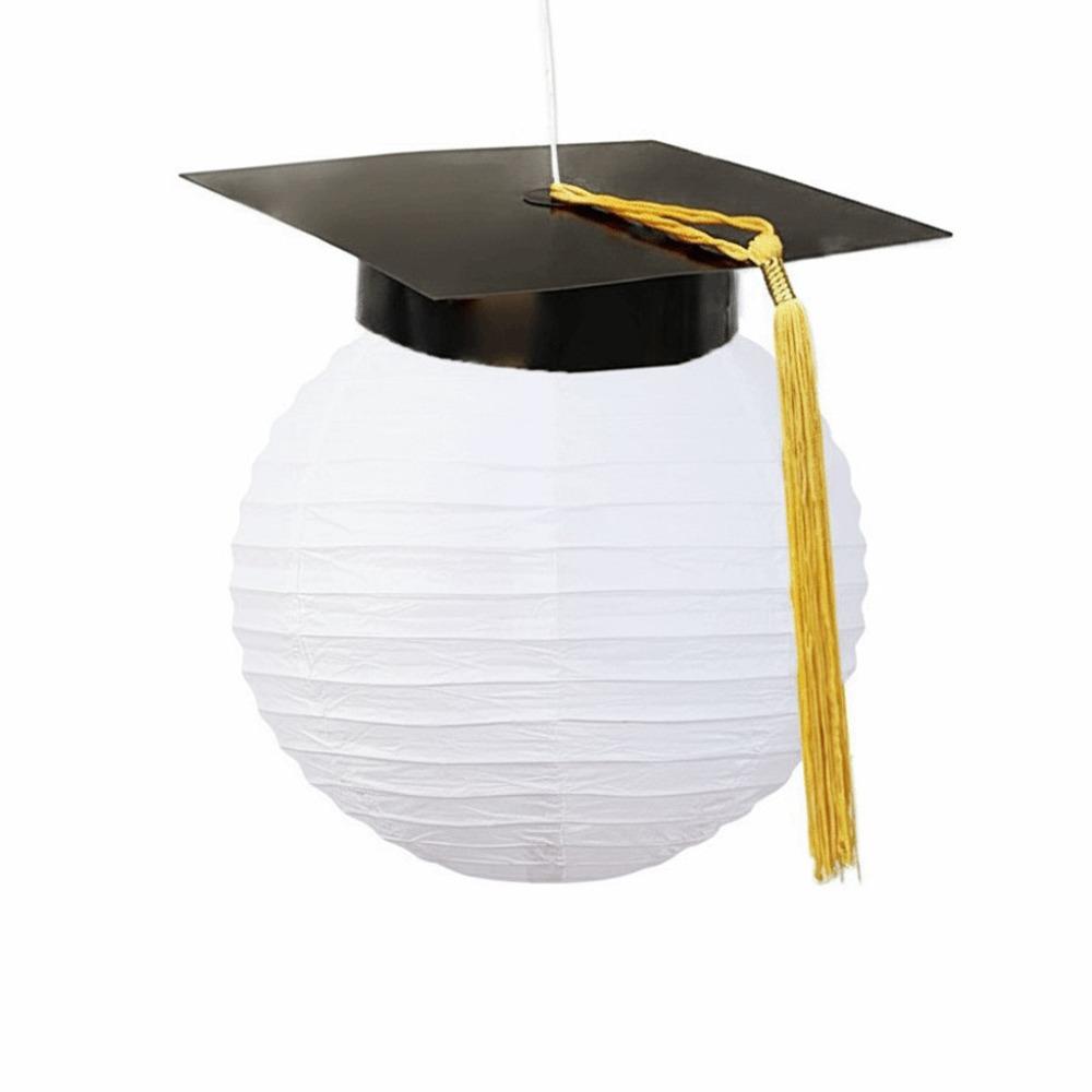 

Lightweight Graduation Cap Paper Lantern Paper Material Decorative Design Decorative Lantern Graduation Party Lantern білий