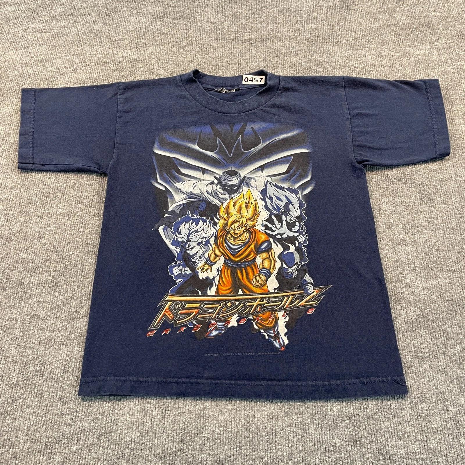 Vintage 1999 DBZ Dragonball Z Anime Shirt Teens Large 17x22 Goku Vegeta Trunks 3XL