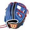 Wilson AW Junior DMAX DUAL Throw Infielder's Baseball, 6J, Ross/BLSS, Left-Handed