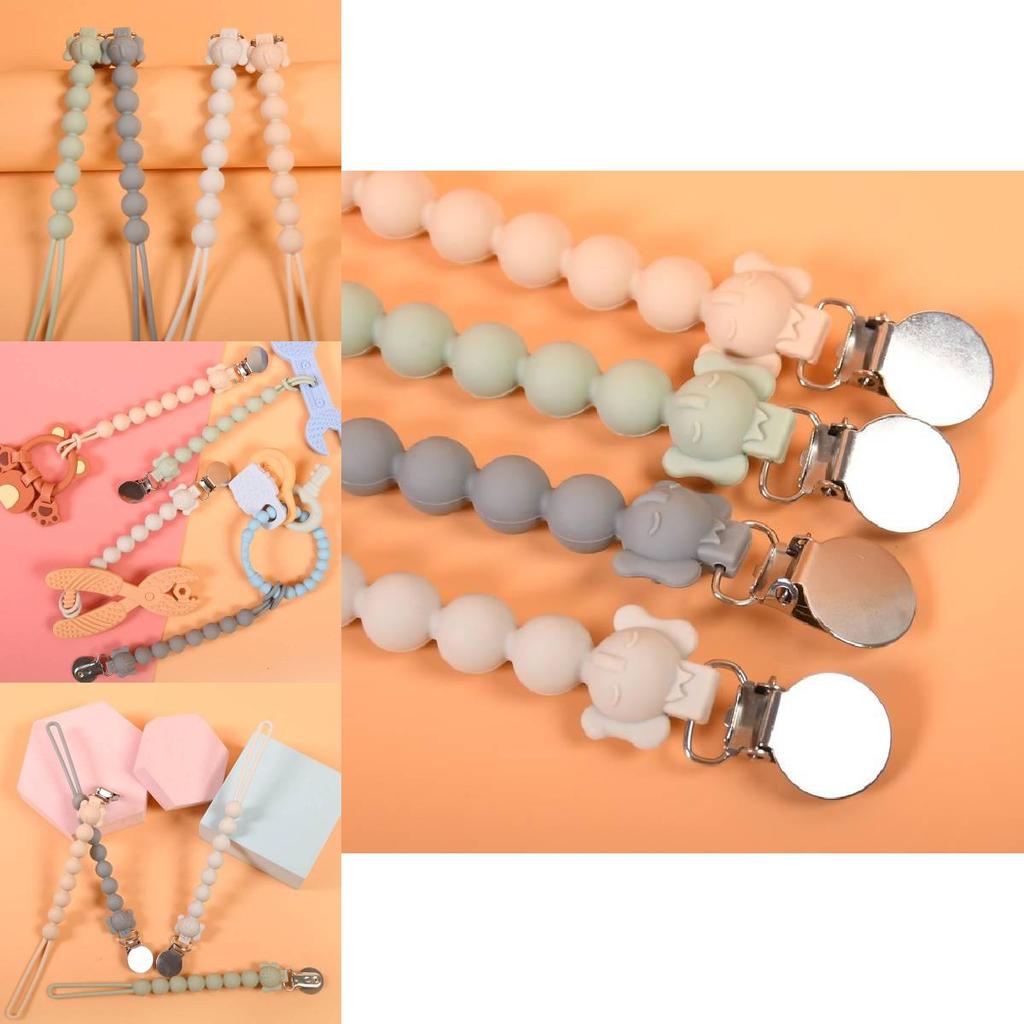 Non-toxic Pacifier Leash With Stainless Steel Lock