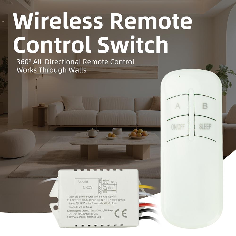 220V 1/2/3 Channel Wireless Remote Control Switch Digital Remote Control Switch for Lamp Light Controller Supplies
