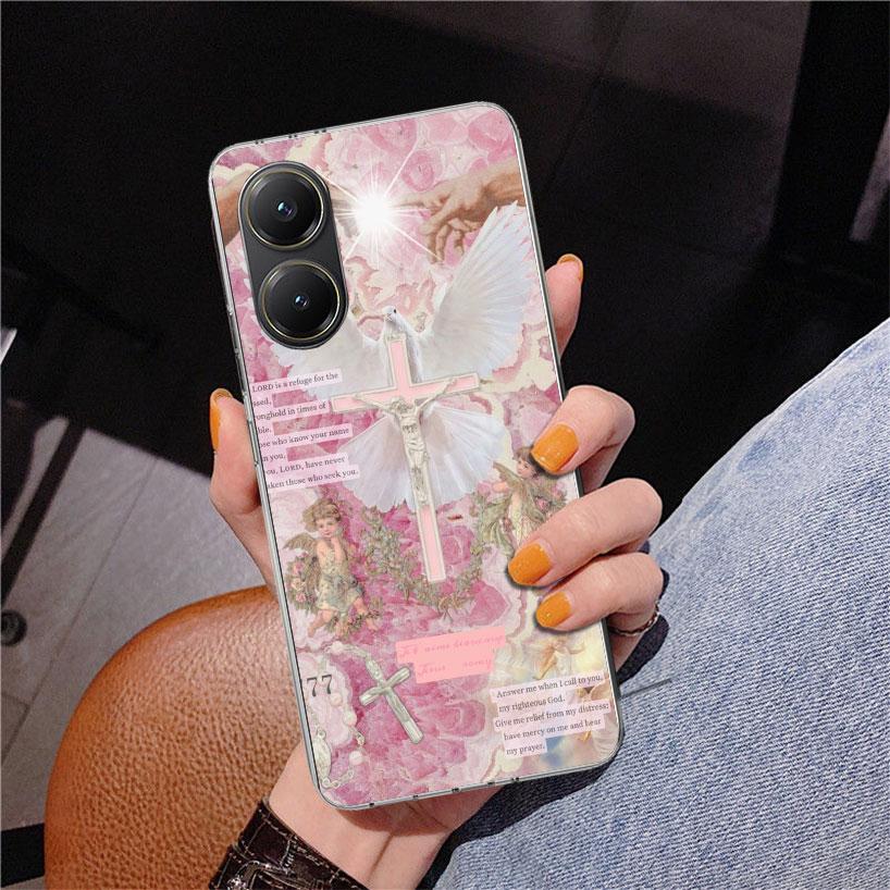 Bible Angel Phone Case For Xiaomi Poco X7 X6 X5 Pro F7 Ultra Redmi 15C 15 13C 13 12C 12 10 10A 10C 9 9A 9C 9T Cover Poco X7 X6 X