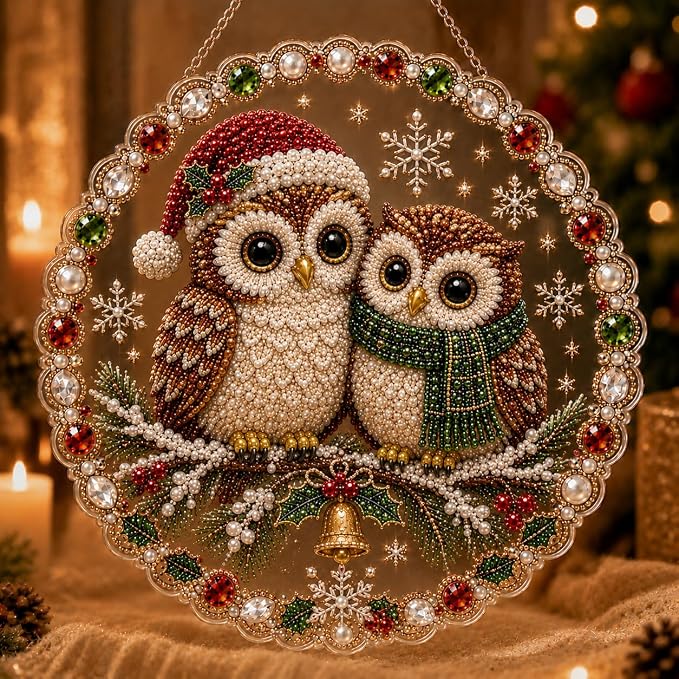 Christmas Diamond Painting Kit DIY Acrylic Hanging Ornament