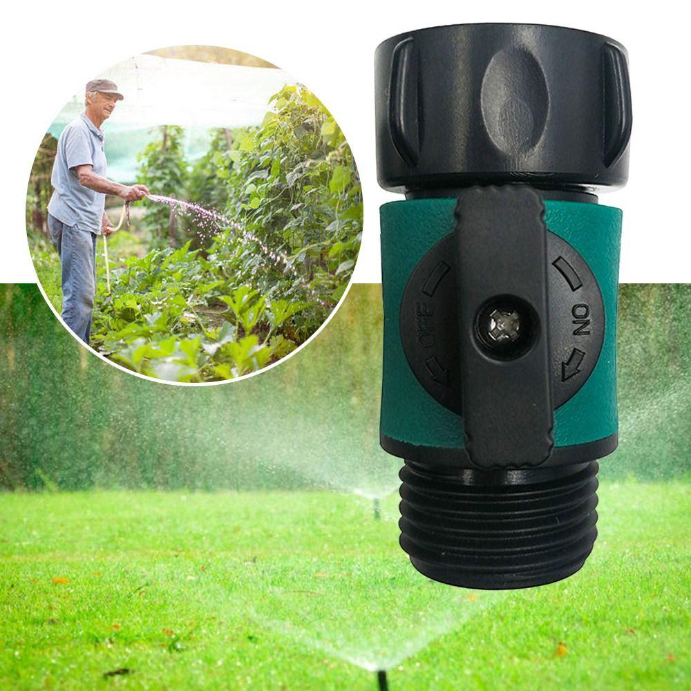 Plastic Valve Water Hose Coupling with Quick Connector 3/4" Female Thread Hose Adapter Switch Drip Irrigation