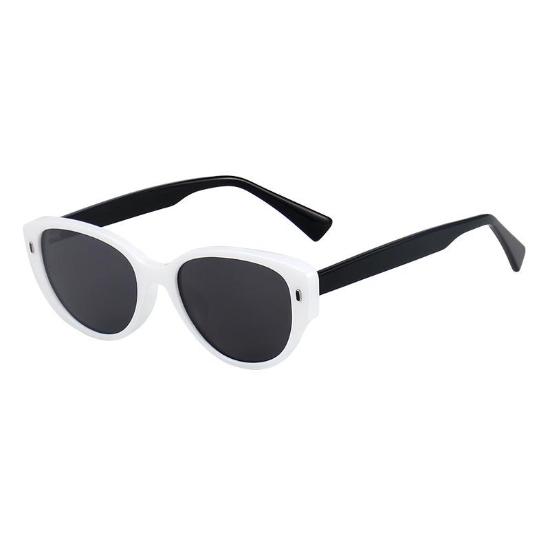 Oval Frame Women Design Sunglasses Street Style Uv Outdoor Sun Protection