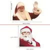 Christmas Santa Car Sticker 3D Realistic Santa Claus Car Rear Window Sticker, HomeDecoration Accessories Art Decal 1PC