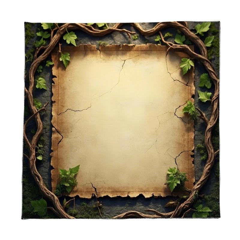 

Скатерть для гаданий с узором из листьев и лозы, астрология, скатерть для карт Таро, ткань для алтарей, аксессуар для настольной игры для гаданий A 50x50cm