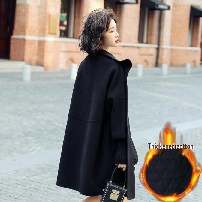 Autumn/Winter 2025 Trendy Petite High-End Woolen Coat: Loose, Casual & Versatile.
