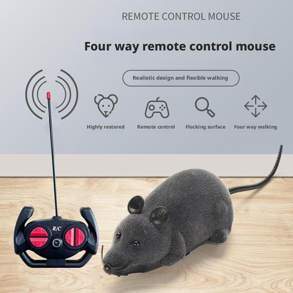 Electronic Cat Toy Convenient And Portable Interactive Play For Pets Realistic Appearance RC  Simulation Mouse Teasing Cats Dogs