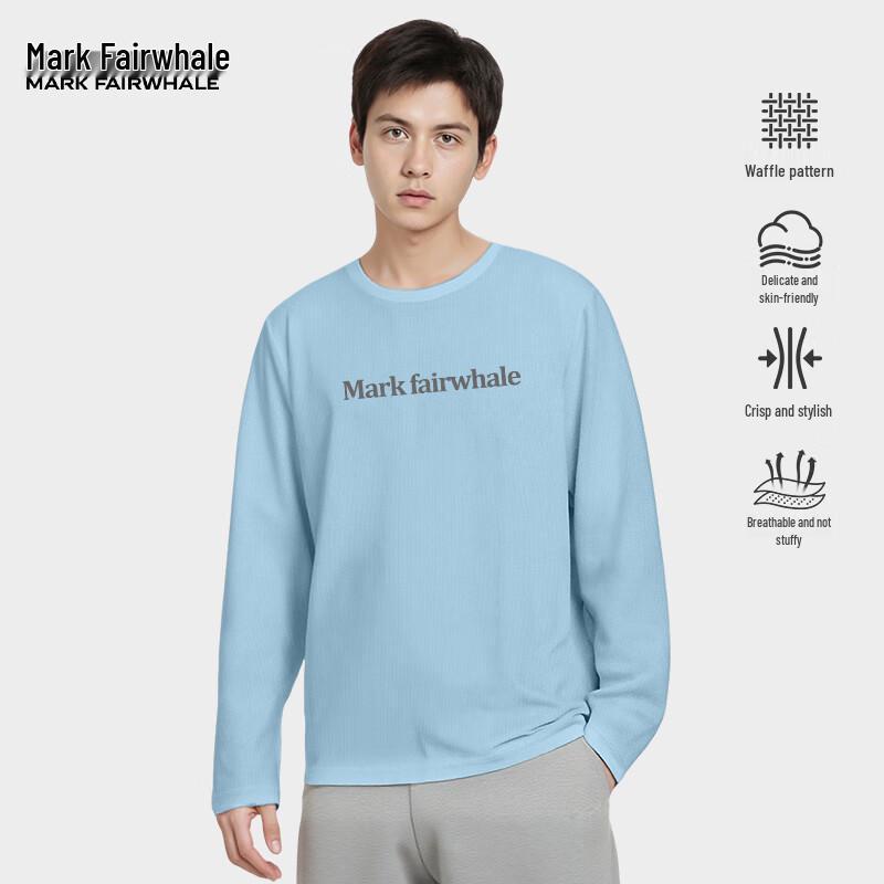 Mark Fairwhale Men's Waffle Knit Long Sleeve T-Shirt