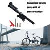 Portable Bicycles Tire Pump with Barometers High Pressure Hand Pump Small Bike Pump Cycling Tire Pump for Mountain Bikes