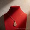 Retro Perlen- und Quasten-Choker-Halskette mit blauer Diamant-Schichtung - Modischer Strand-Schlüsselbein-Schmuck für Damen