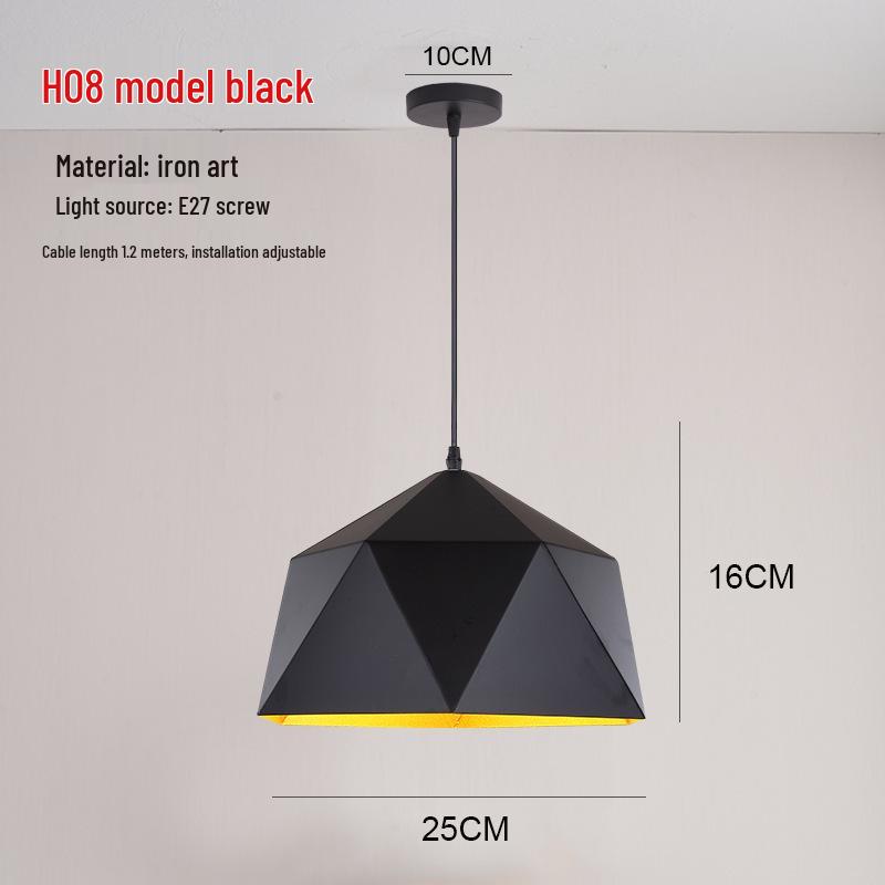 Retro Industrial Pendant Light - Nordic Style for Dining and Office Spaces