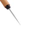 2 Styles Leather Craft Awl Tool Hole Maker Wooden Handle Sewing Stitching Punching Sewing Supplies Stainless Steel Punch Tools