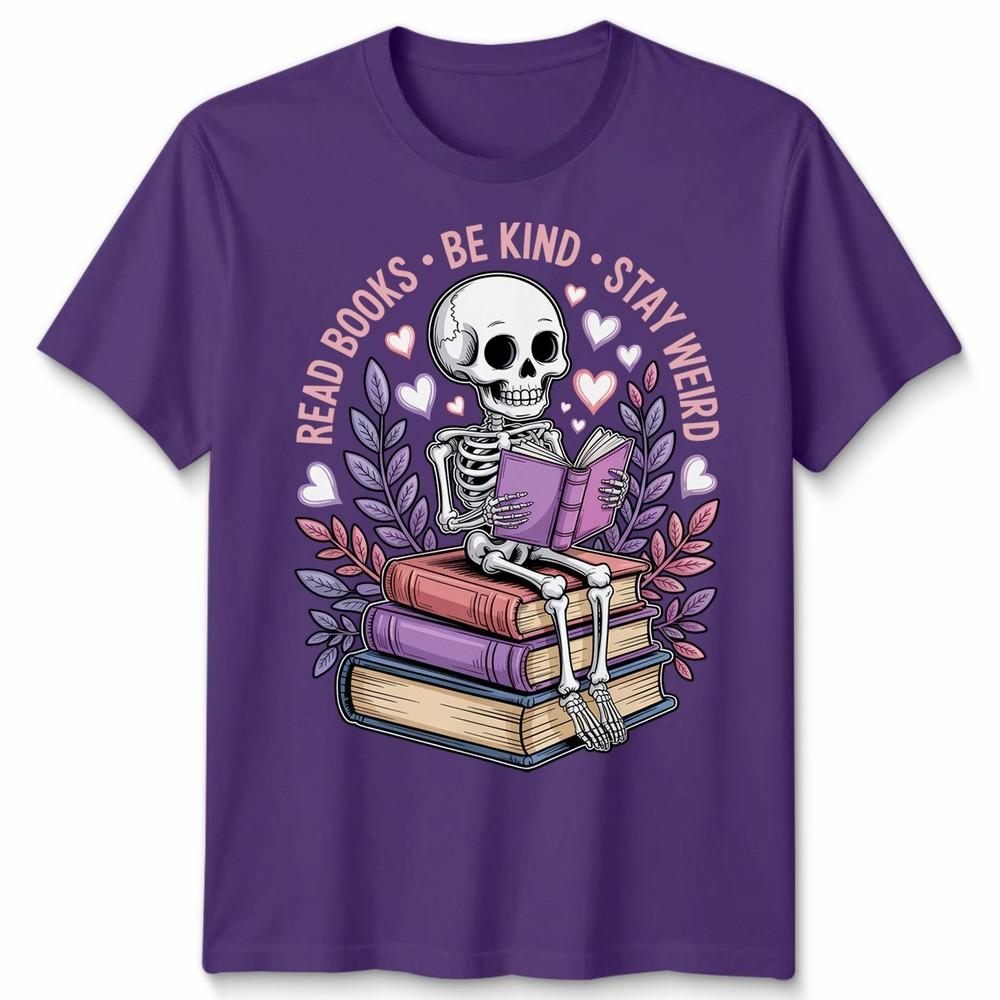 World Book Day Read Books Be Kind Stay Weird Funny Retro Aesthetic Unisex Tshirt