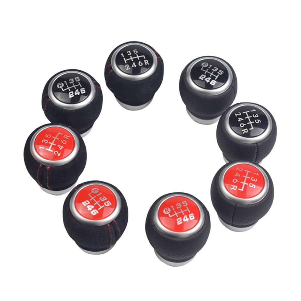 Buton schimbător de viteze pentru mașină, cu 6 viteze, cap din piele, manetă schimbător de viteze, pentru Subaru Legacy Outback Forester Impreza STI