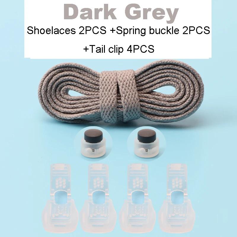 New No Tie Shoelace Classic Flat Shoelaces Bread Buckle Lock Shoe Laces for Sneakers Kids Adult Quick Lace for Shoes Accessories