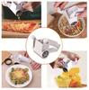 Hand Cranked, Rotating, Stainless Steel Cheese Grater, Multifunctional, Cheese Grater, Mini, Cheese Grater, Sturdy and Durable, White
