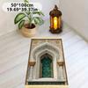 VIKAMA Luxury Fringe Prayer Mat Foldable Men's and Women's Family Prayer Rug Portable Indoor/Outdoor Ramadan Muslim Prayer Mat