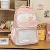 School bag, Japanese INS style, new high-value schoolbag, girls' sweet middle school pain backpack, lightweight large-capacity backpack