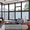 1 Roll 500x45CM Frosted Window Film Privacy Protection Sun Blocking Cuttable Reusable Non-Adhesive Static Home Office Bathroom Glass Covering
