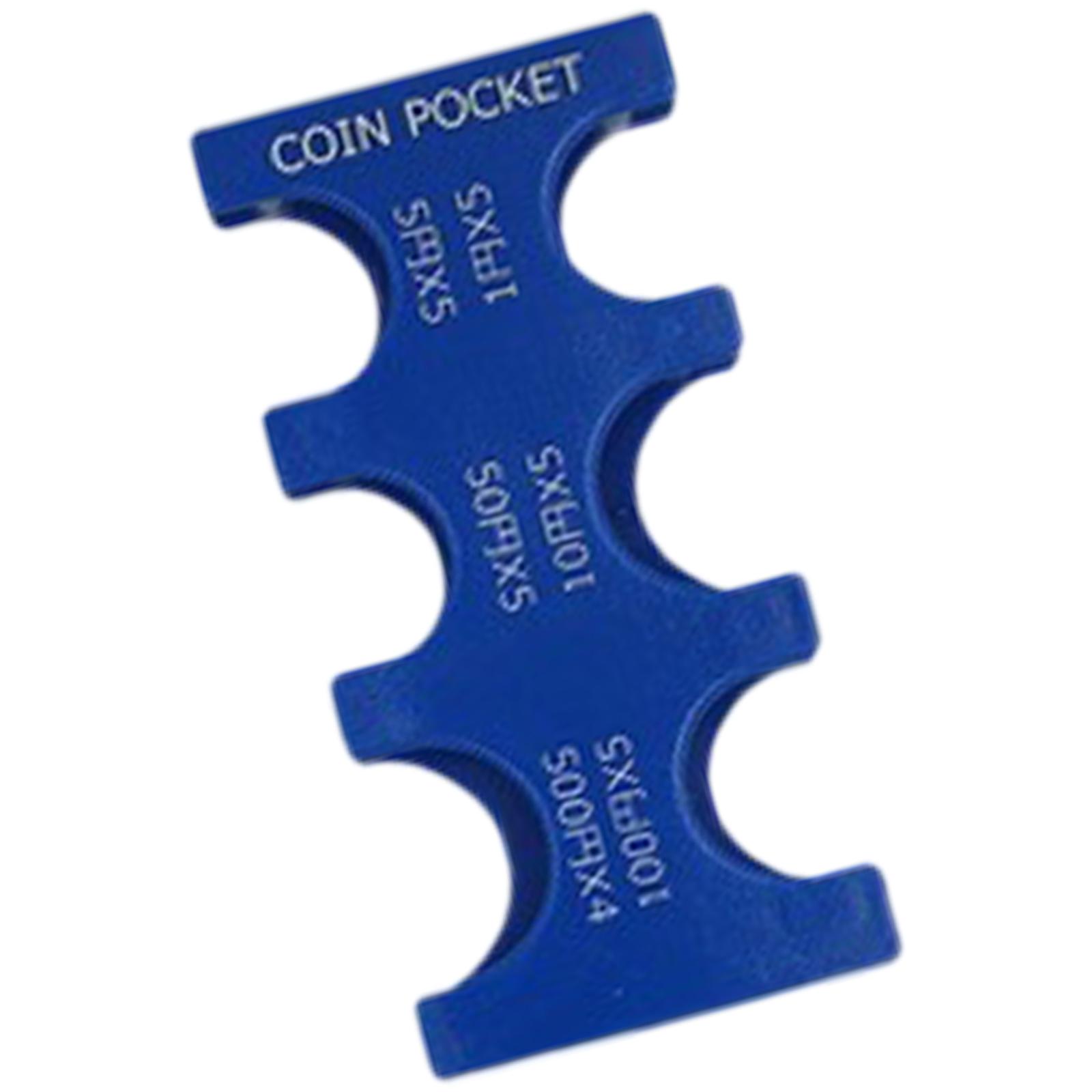 

Многоцелевой прозрачный пластиковый контейнер для хранения монет с регулируемыми отсеками, портативный аксессуар для домашней организации синий