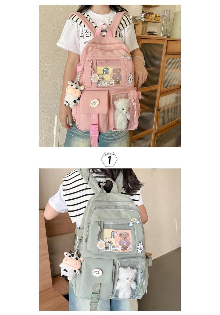 Přeshraniční Korejský Harajuku Kreslený Batoh - Velká Kapacita pro Středoškoláky & Žáky Základních Škol