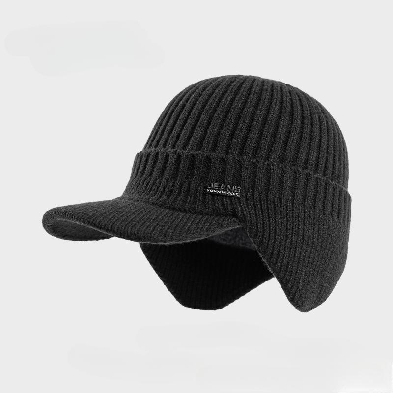 Warme Unisex-Wintermützen, stilvolle, weiche Beanie-Mütze mit Pelzfutter und dicken Winter-Strickmützen für Männer und Frauen