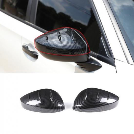 2PCS ABS Carbon Fiber Outer Door Mirror Cover Trim For Honda Civic -