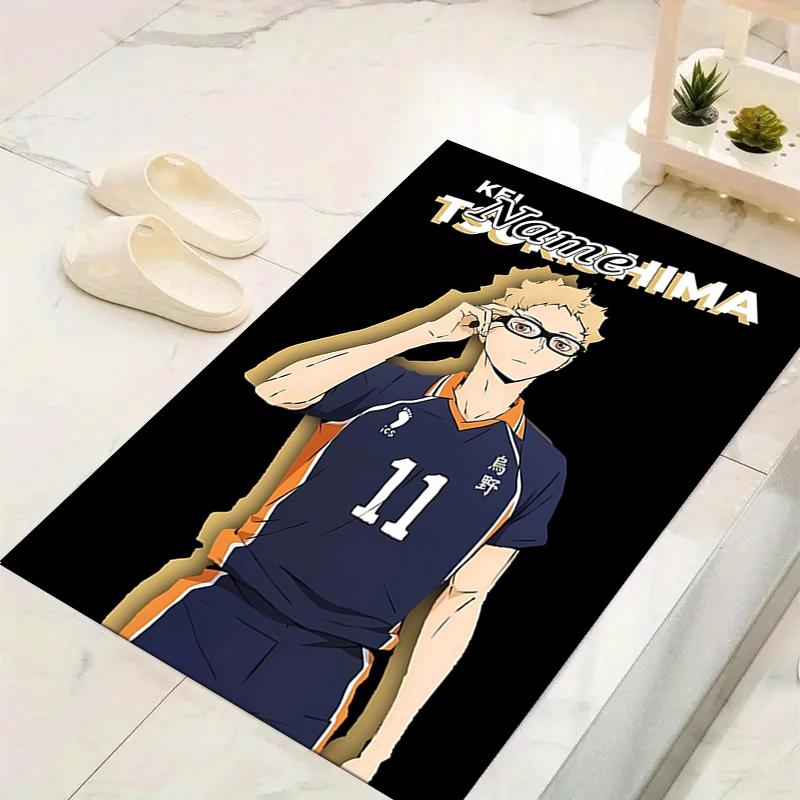Custom 1Pc Volleyball Player Action Rug Office Carpet Indoor Outdoor Entrance Doormat Nonslip Soft And Comfortable Living Room D291583