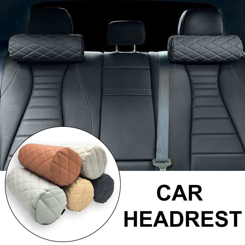 Car Headrest Four Seasons Universal Headrests Double-line Protection Cotton Headrest Accessories Memory Classic Interior Ca D8Z6