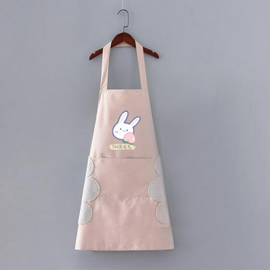 Waterproof Adult Half Apron - Oil-Proof, Dirty-Resistant, Wipable Kitchen Bib