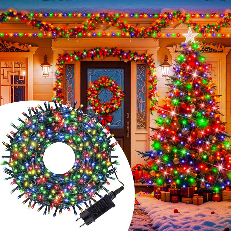 8 Modalità 20M 30M Luci a Stringa LED 24V Esterno Natale Luci Fata Ghirlanda per Matrimonio Giardino Festa Decorazione Vacanze