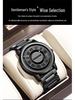 Binbang Men's Black Tech Magnetic Levitation Waterproof Watch - New Concept, Creative Design