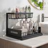 Kitchen Cabinet Sink Storage Rack Storage Rack Double Layer Pull-out Kitchen Seasoning Rack