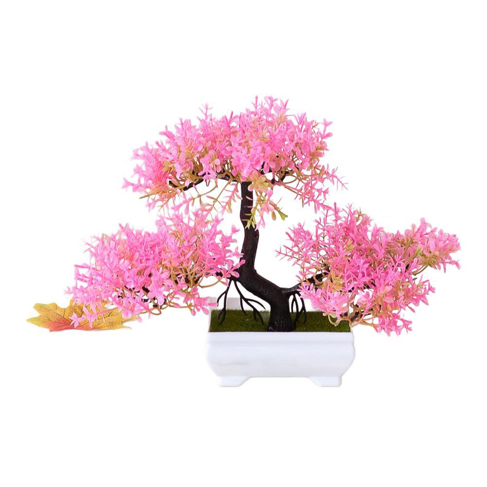 Plants Bonsai Three-Fork Pine Simulation Plant Home Office Room Table Decor Garden Arrangement  Ornaments Bonsai Potted Plants