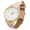 Fieldwork Women's Analog Watch with Leather Strap and Heart-Shaped Second Hand, Pink, Quinn JN020-3